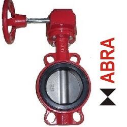 Затвор поворотный межфланцевый ABRA-BUV-VF866D350G Ду350 Ру16 с редуктором
